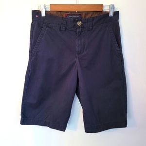 Tommy Hilfiger Boys Navy Chino Shorts | Size 18 | 100% Cotton